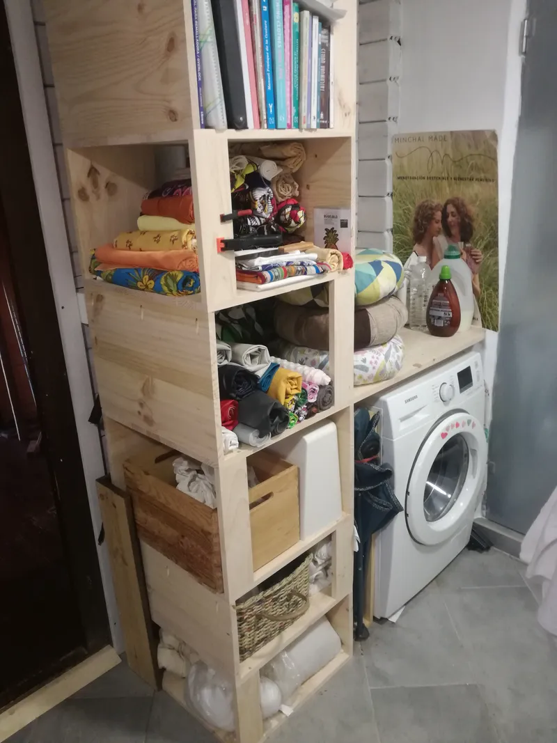 Estanterías para un taller de costura