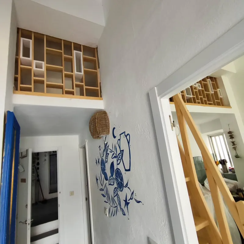 Escalera de pino a la entreplanta — 4
