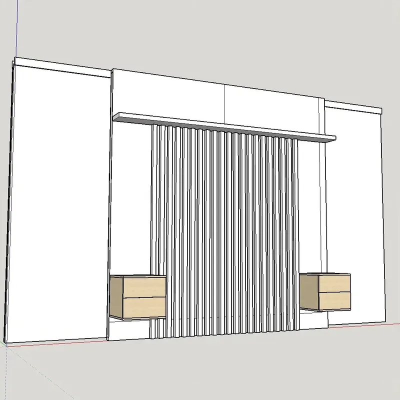 Doors and headboard in beech and calabo — 6
